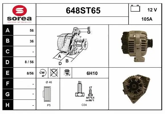 Alternator (648ST65)