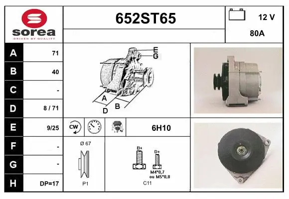 Alternator (652ST65)