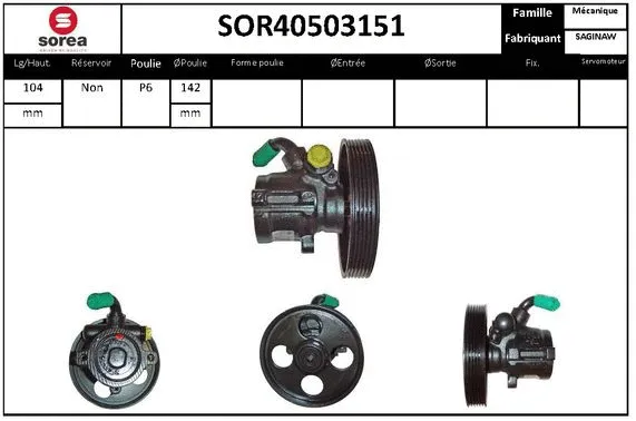 Hydraulic Pump, steering (SOR40503151)