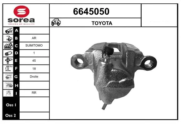Brake Caliper (6645050)