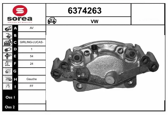 Brake Caliper (6374263)