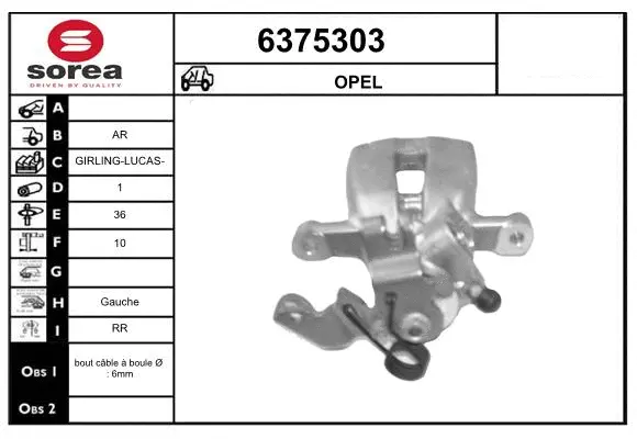 Brake Caliper (6375303)