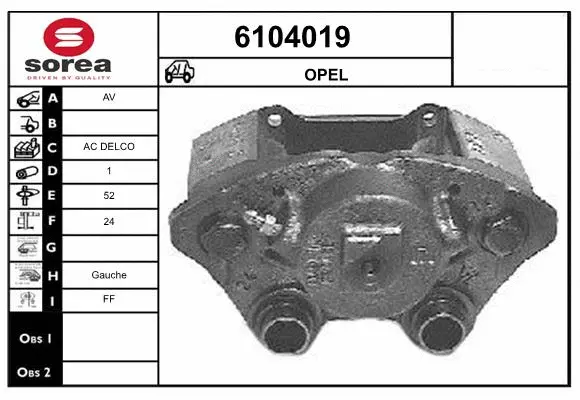 Brake Caliper (6104019)