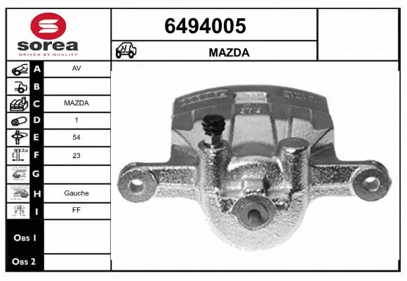 Brake Caliper (6494005)