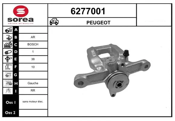 Brake Caliper (6277001)