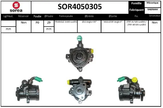 Hydraulic Pump, steering (SOR4050305)