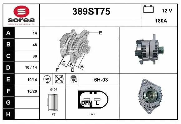 Alternator (389ST75)