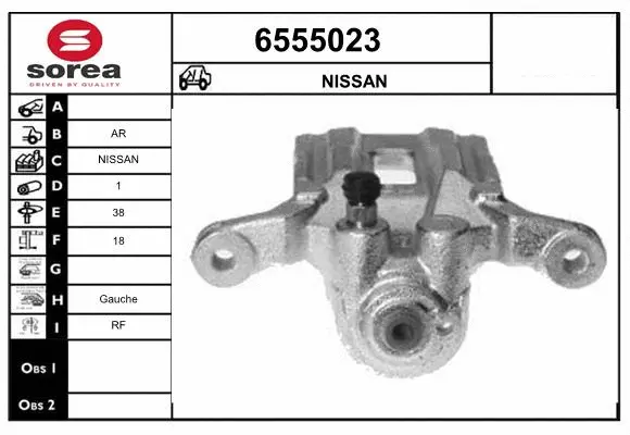 Brake Caliper (6555023)