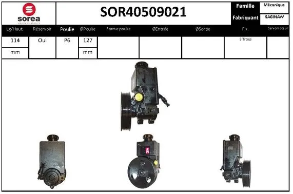 Hydraulic Pump, steering (SOR40509021)