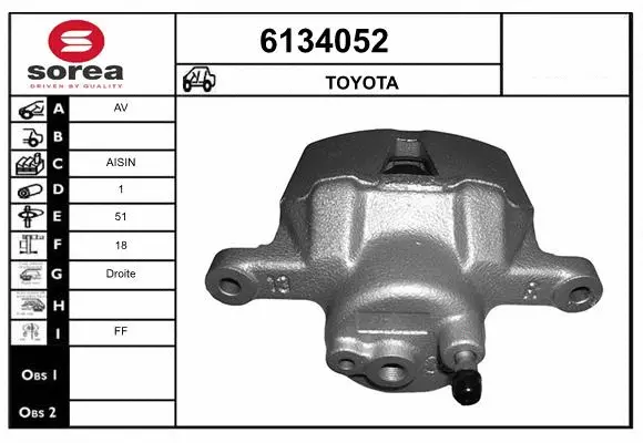 Brake Caliper (6134052)