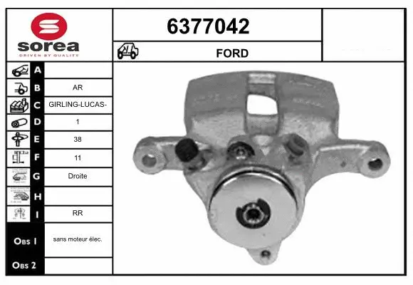Brake Caliper (6377042)