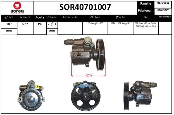 Hydraulic Pump, steering (SOR40701007)
