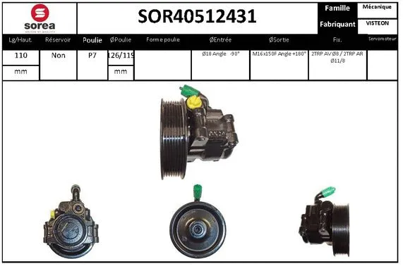 Hydraulic Pump, steering (SOR40512431)