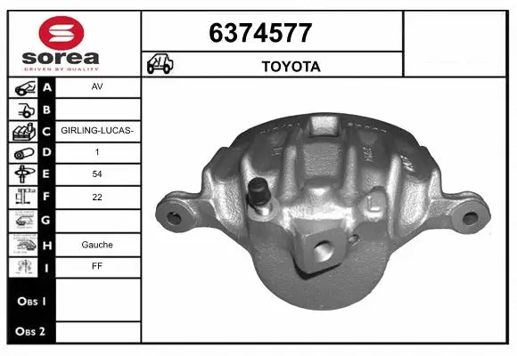 Brake Caliper (6374577)