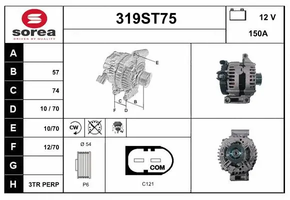 Alternator (319ST75)