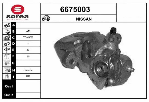 Brake Caliper (6675003)