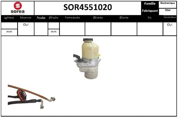 Hydraulic Pump, steering (SOR4551020)