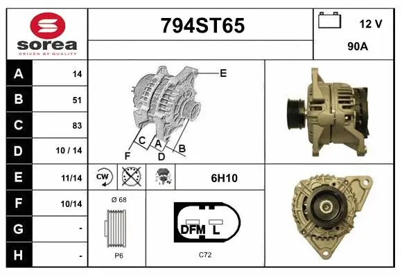 Alternator (794ST65)