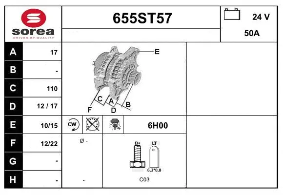 Alternator (655ST57)