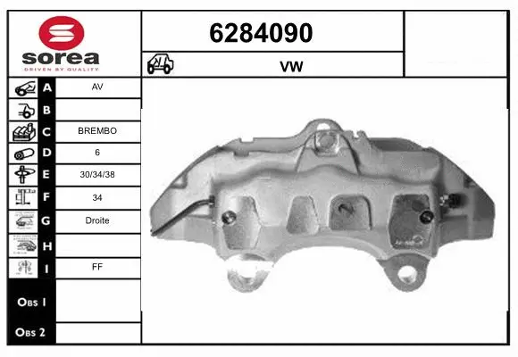 Brake Caliper (6284090)