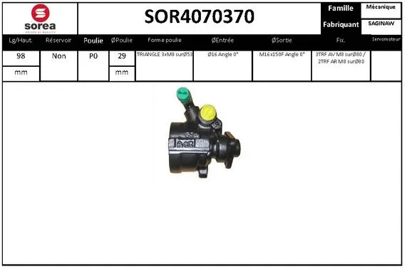 Hydraulic Pump, steering (SOR4070370)