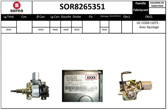 Steering Column (SOR8265351)
