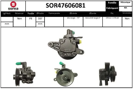 Hydraulic Pump, steering (SOR47606081)