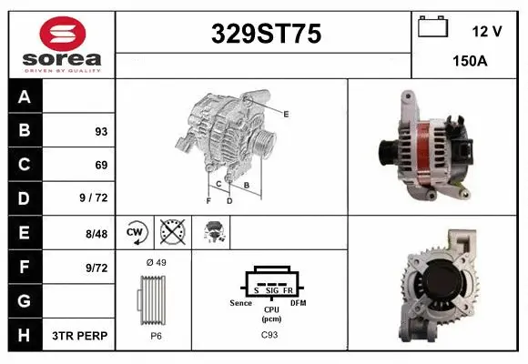 Alternator (329ST75)