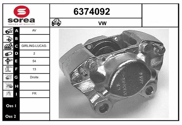 Brake Caliper (6374092)