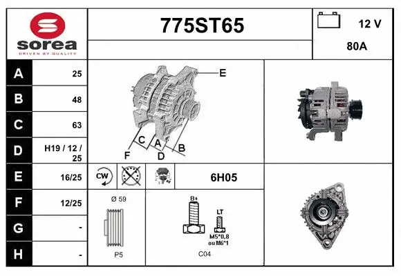 Alternator (775ST65)