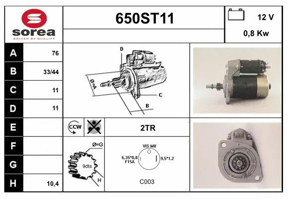 Starter (650ST11)