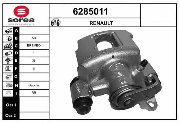Brake Caliper (6285011)