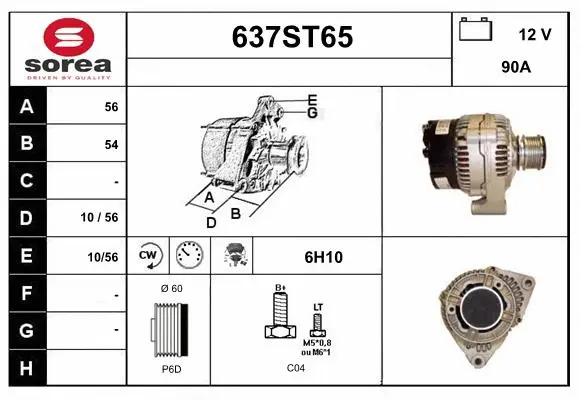 Alternator (637ST65)
