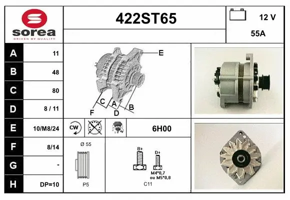 Alternator (422ST65)