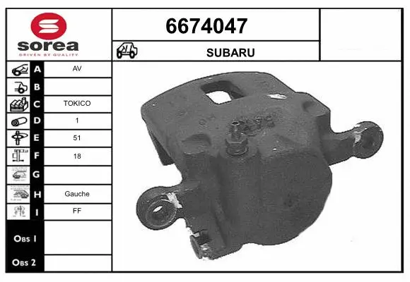 Brake Caliper (6674047)