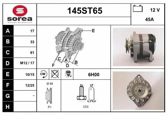 Alternator (145ST65)