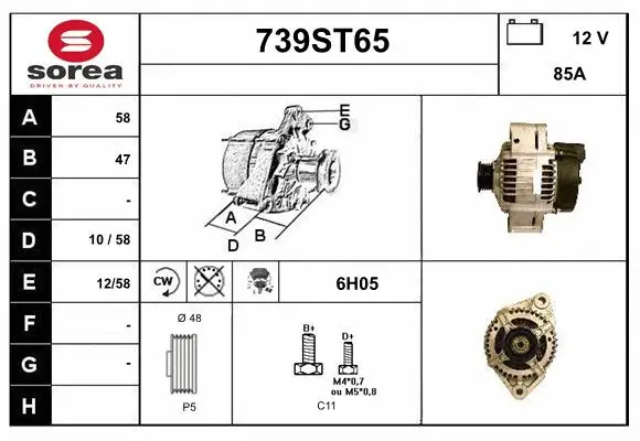 Alternator (739ST65)
