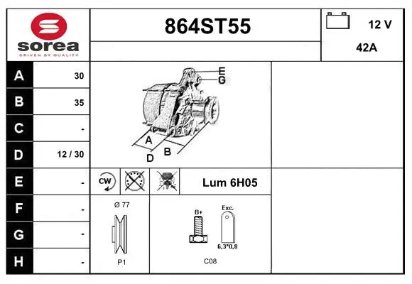 Alternator (864ST55)