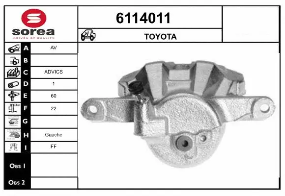 Brake Caliper (6114011)