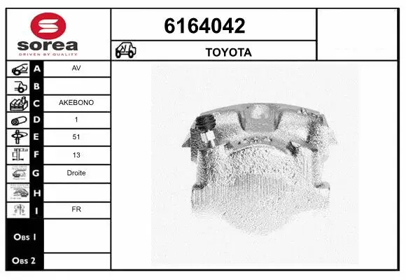 Brake Caliper (6164042)