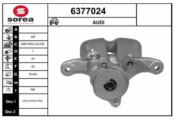Brake Caliper (6377024)