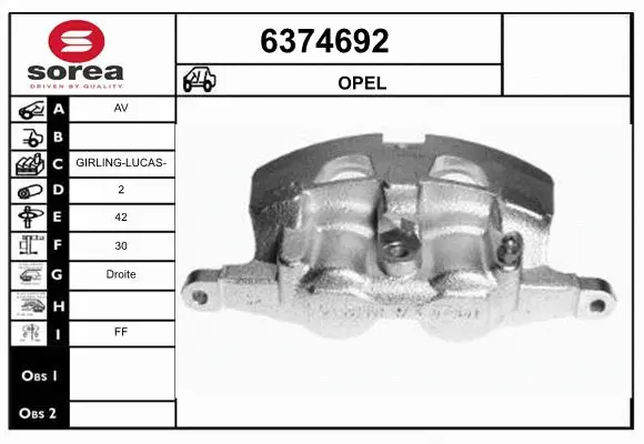 Brake Caliper (6374692)
