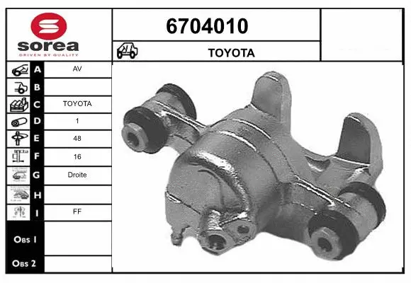 Brake Caliper (6704010)