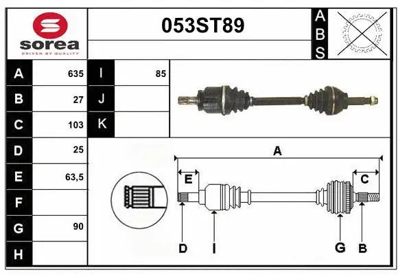 Drive Shaft (053ST89)
