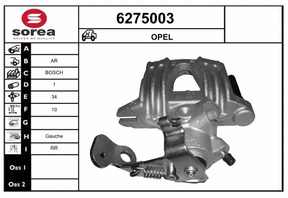 Brake Caliper (6275003)