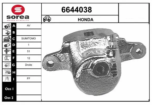 Brake Caliper (6644038)
