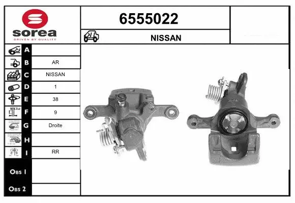 Brake Caliper (6555022)