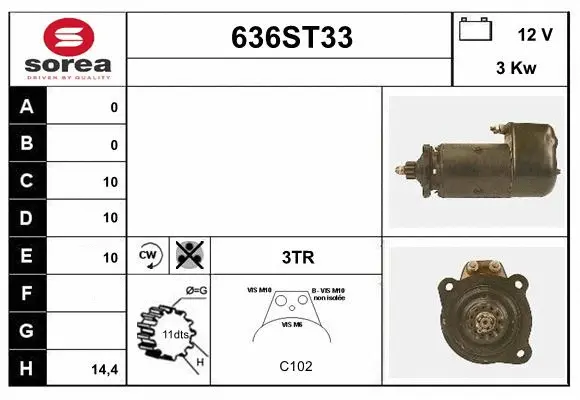 Starter (636ST33)