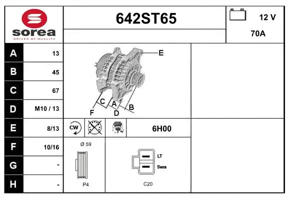 Alternator (642ST65)