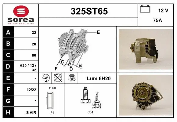 Alternator (325ST65)